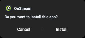 Install Onstream APK on Android TV